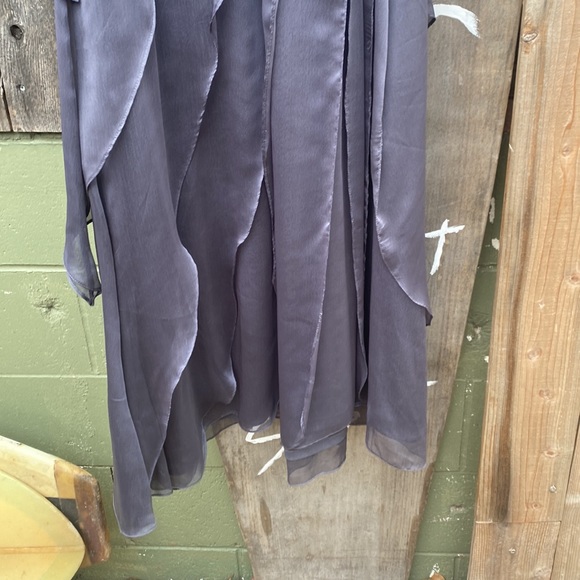 NWT Adrianna Papell Occasions Smokey Grey Full Length Dress - Picture 5 of 7